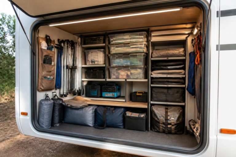 Comment organiser efficacement la soute de votre camping-car pour gagner de l&rsquo;espace