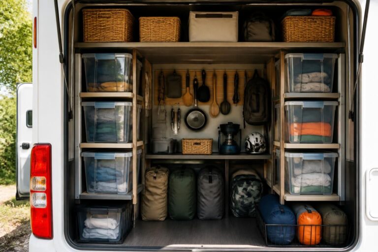 Idées pratiques pour organiser la soute de votre camping-car